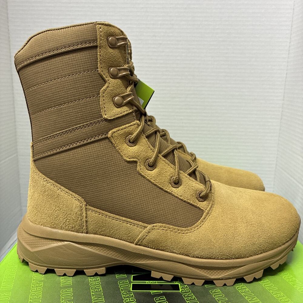 Interceptor Frontier 2.0 Men's Size 8 Tactical Boots Brown/Coyote Leather Upper